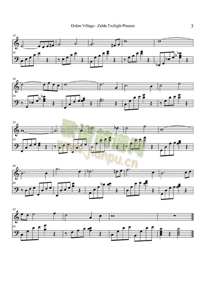 Ordon(钢琴谱)3