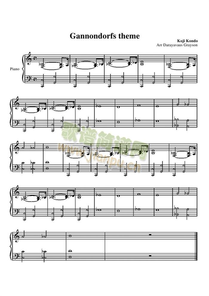 Gannondorf(钢琴谱)1