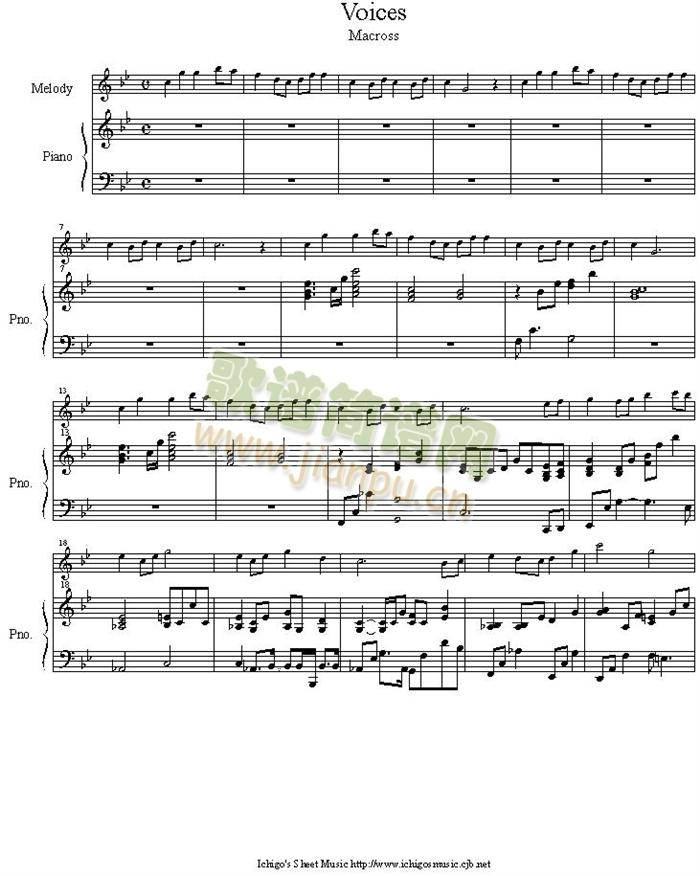 voices(钢琴谱)1