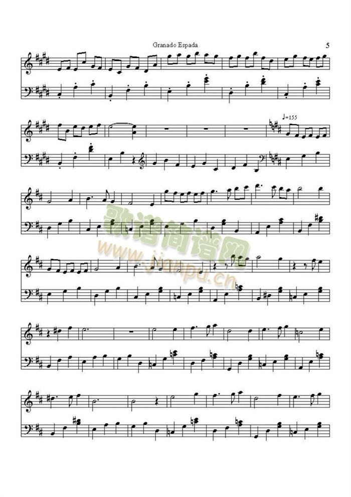 Granada(钢琴谱)5