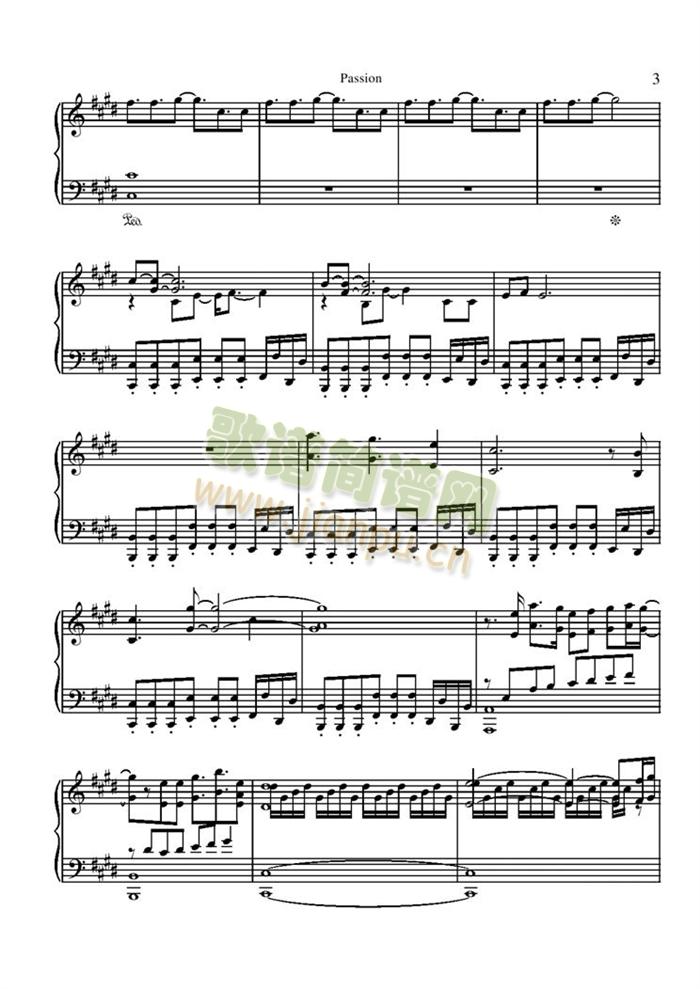 Passion(钢琴谱)3