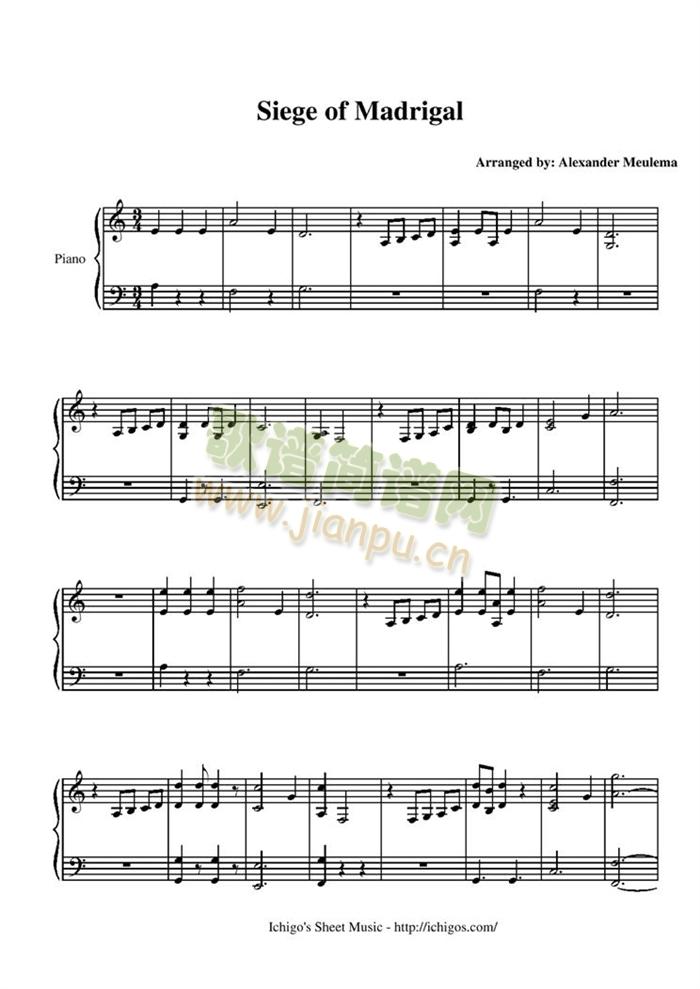 siege(钢琴谱)1