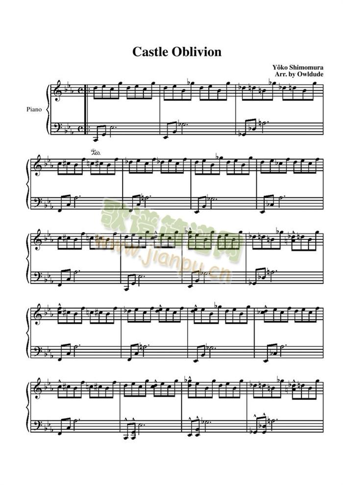 Castle(钢琴谱)1