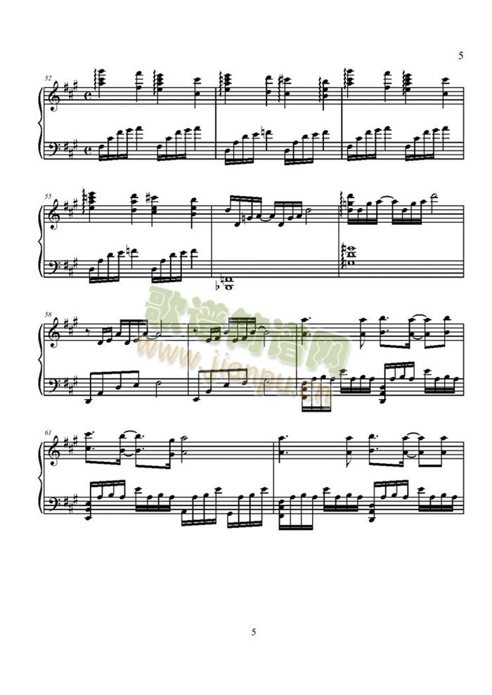 Eearrest(钢琴谱)5