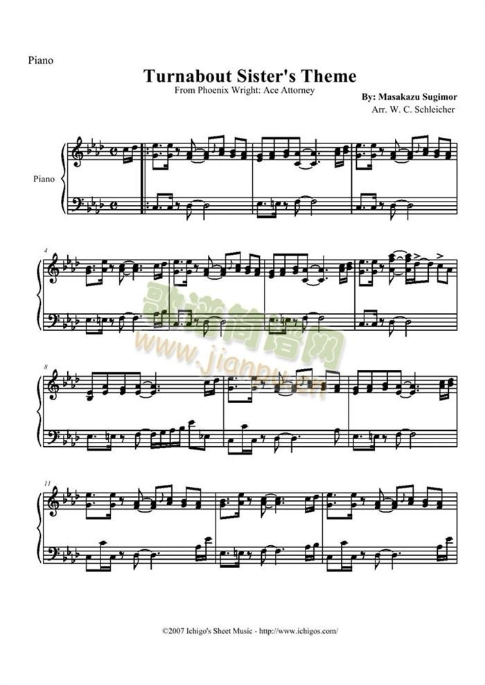 Turnabout(钢琴谱)1