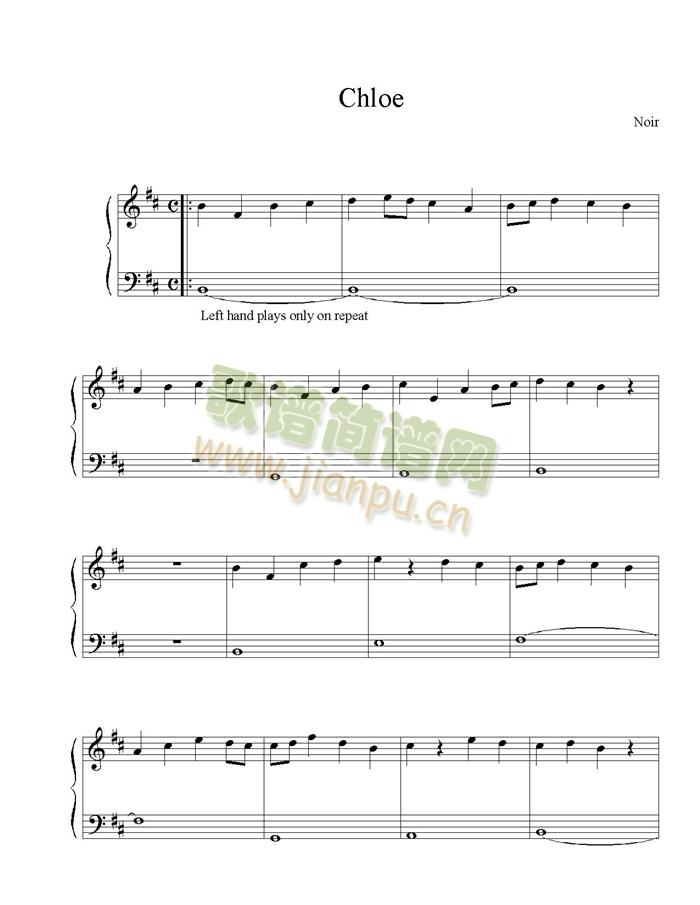 Chloe(钢琴谱)1
