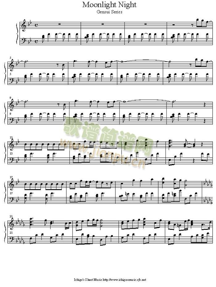 moonlight_night(钢琴谱)1