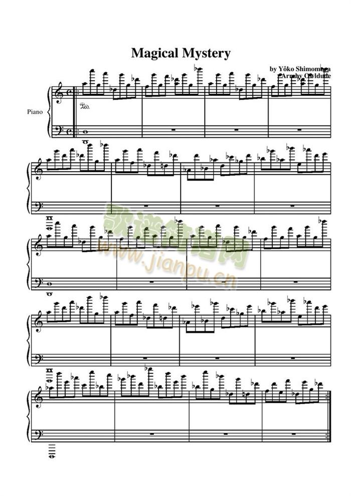 Magical(钢琴谱)1