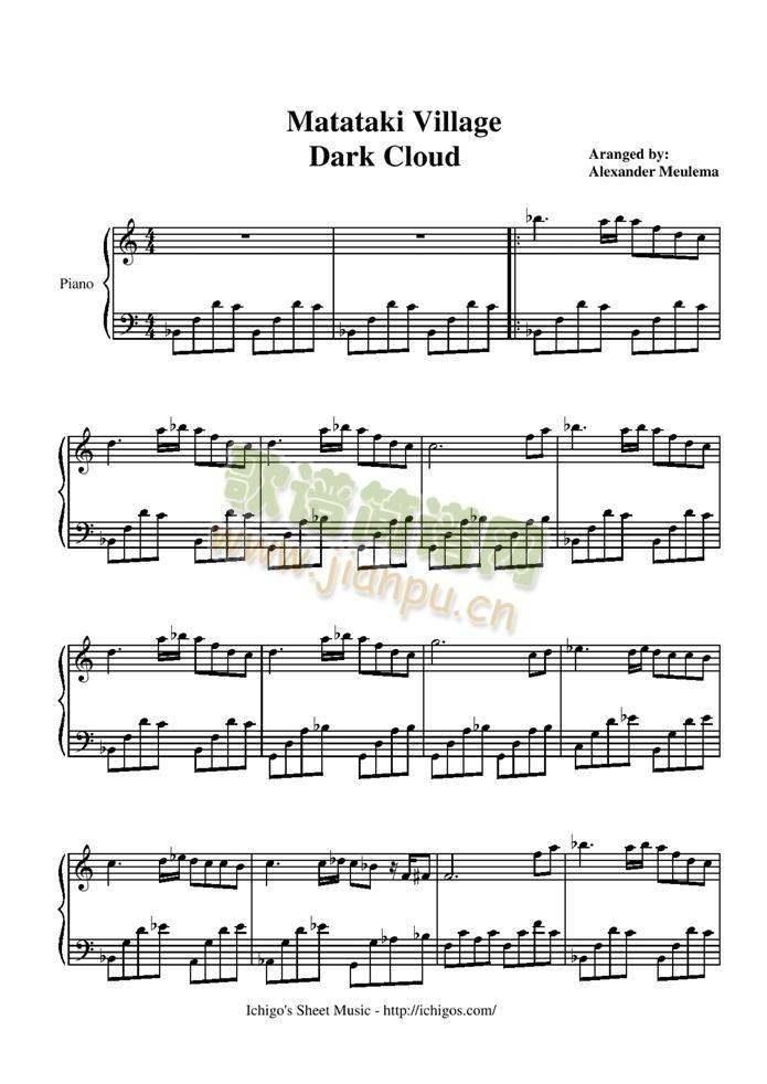 Matataki(钢琴谱)1