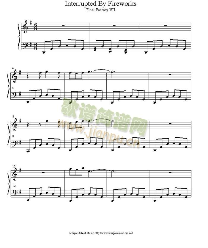 interrupted_by_fireworks(钢琴谱)1