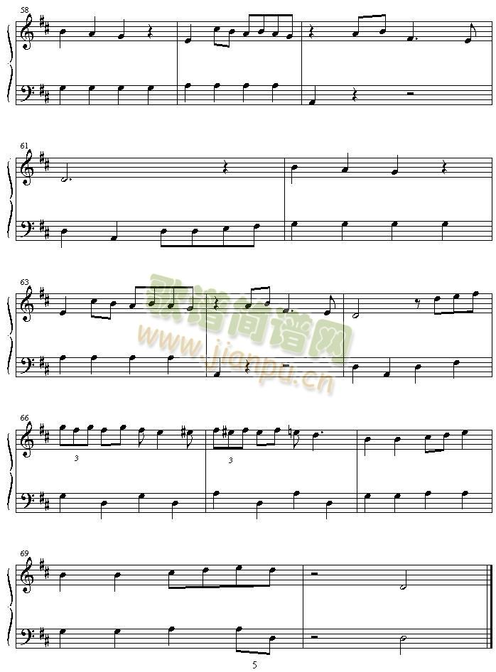 doraemondoraemon_no_uta(钢琴谱)5