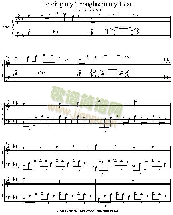 holding_my_thought_in_my_heart(钢琴谱)1