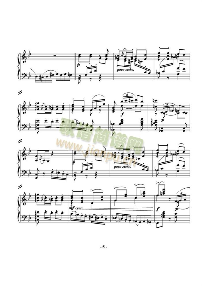 op9-2-沙龙波尔卡(钢琴谱)5