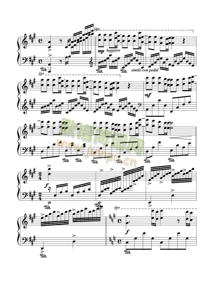 痛断肝肠(钢琴谱)3