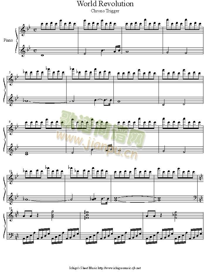 world_revolution(钢琴谱)1