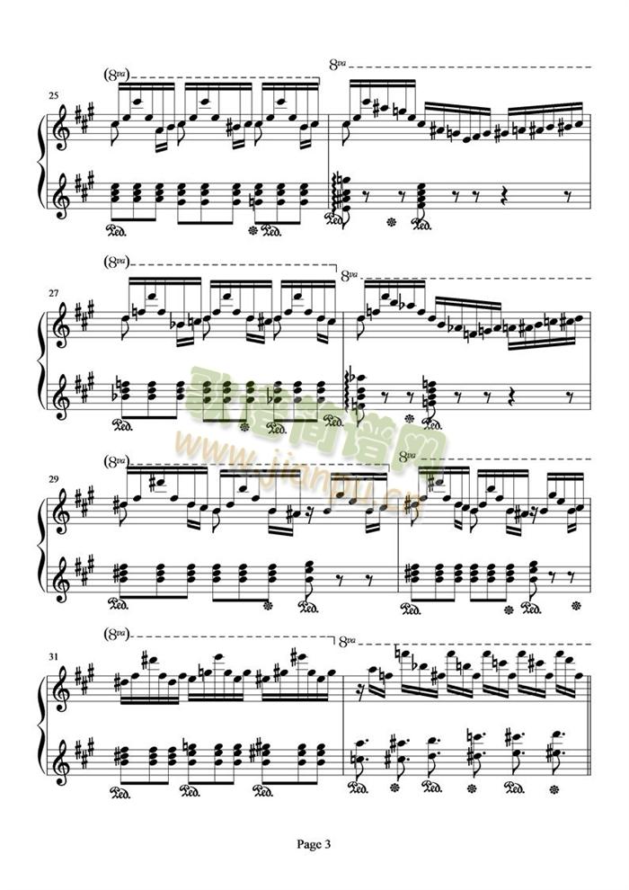 侏儒之舞(钢琴谱)3