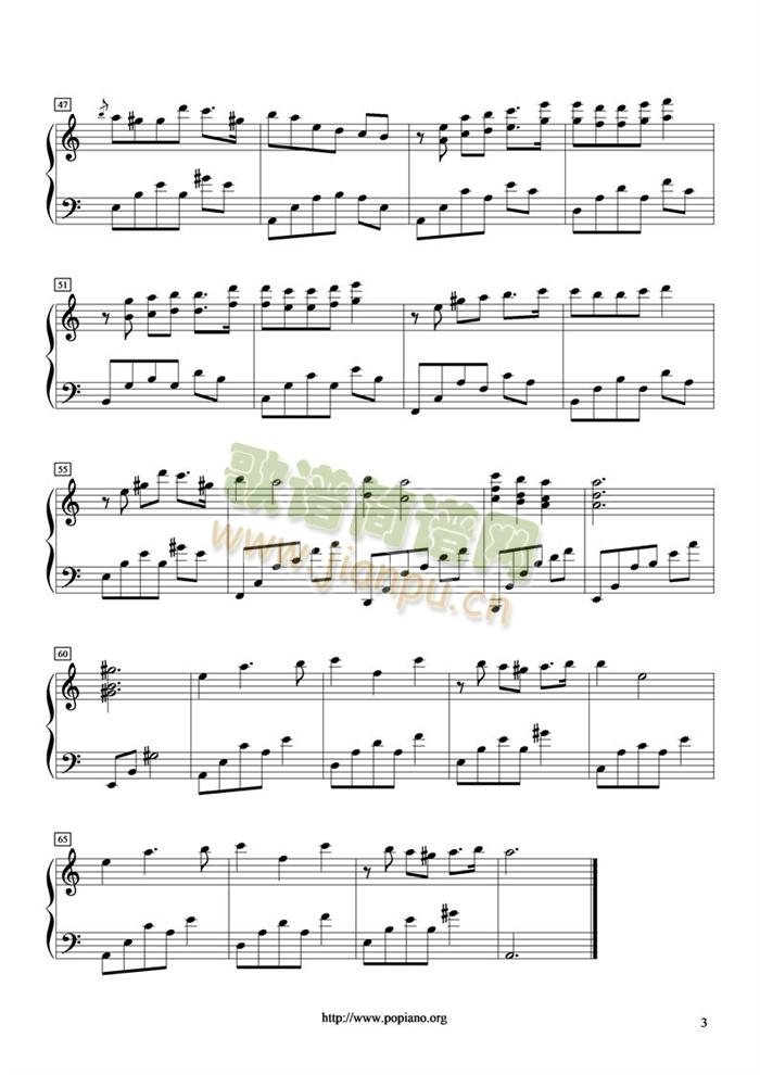 Song(钢琴谱)3