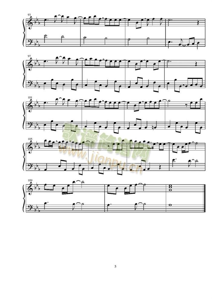 Tooi(钢琴谱)5