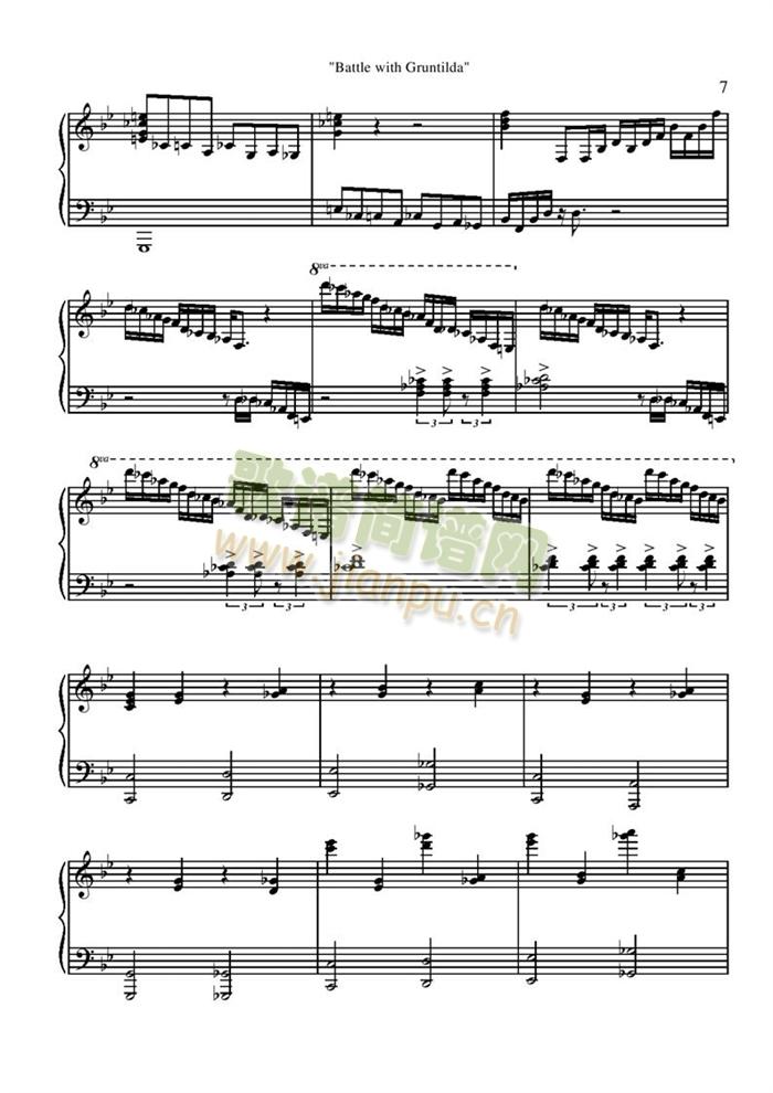 battle(钢琴谱)7