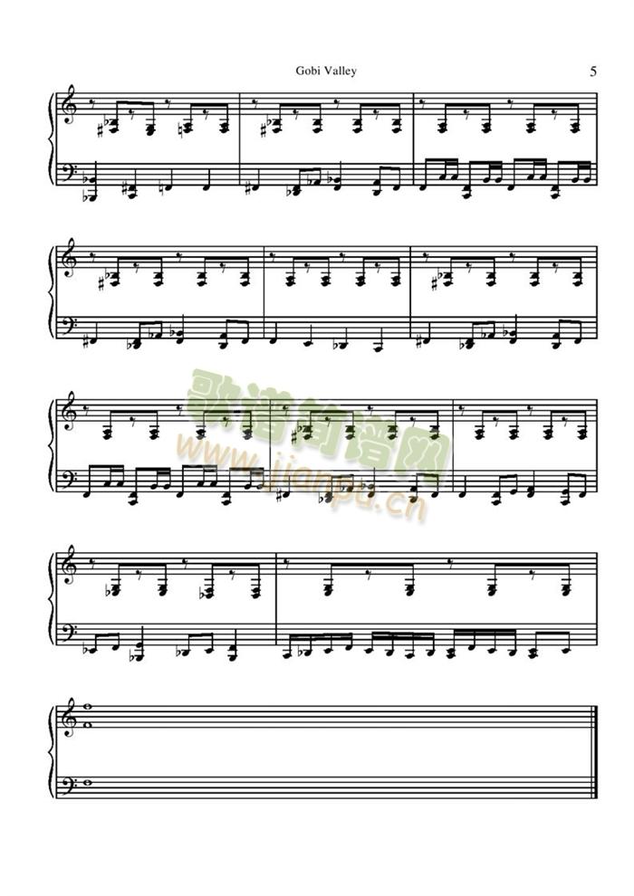 gobi(钢琴谱)5