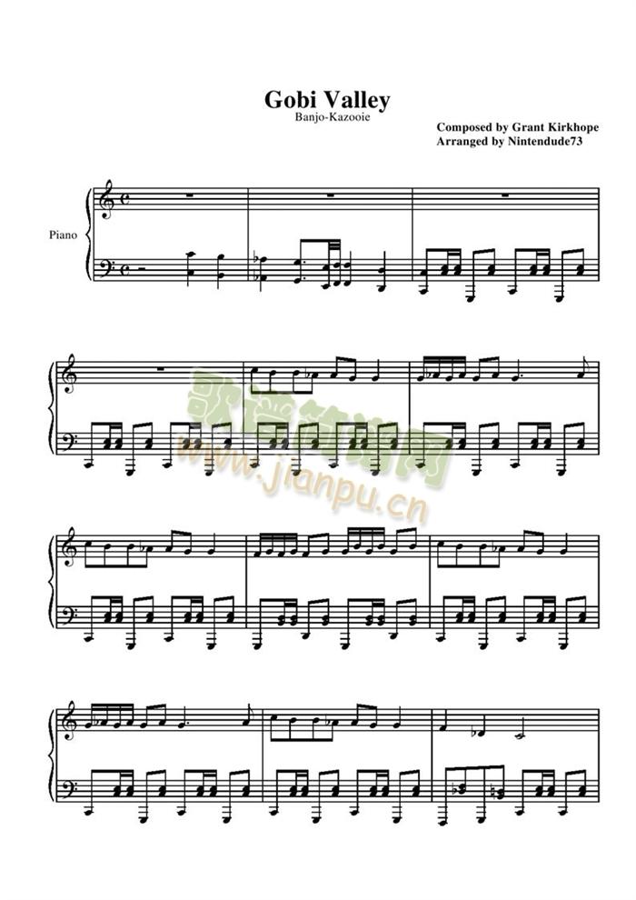 gobi(钢琴谱)1