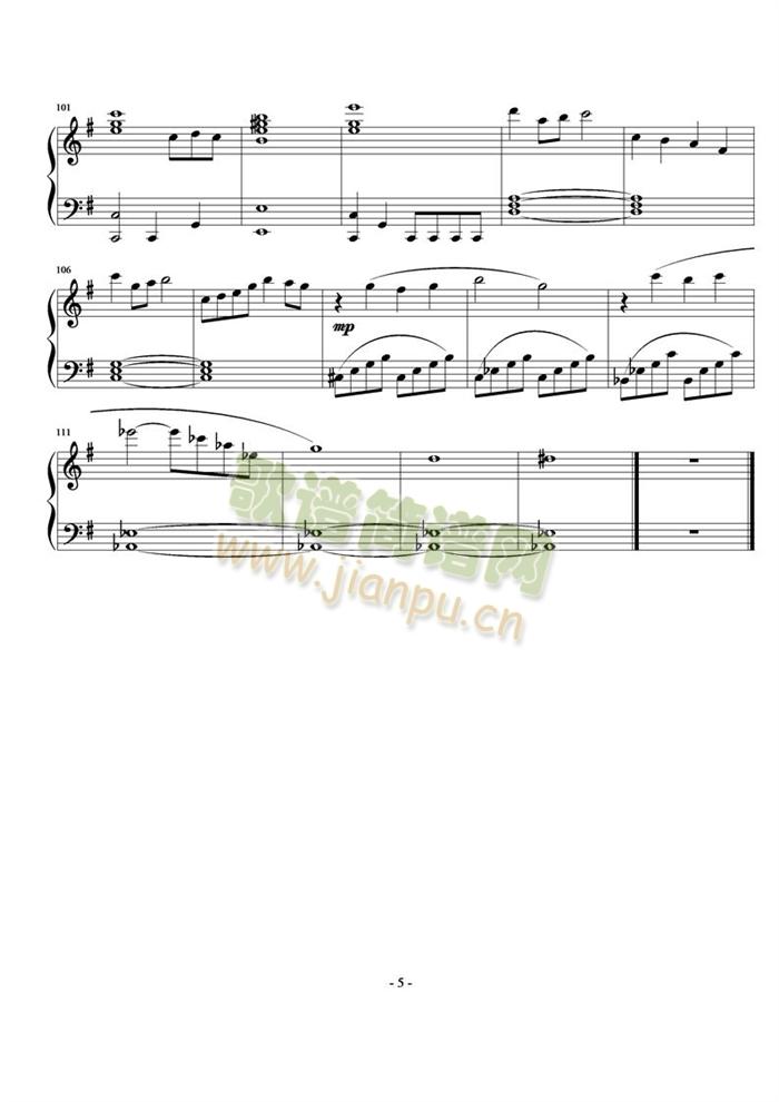 Main(钢琴谱)5