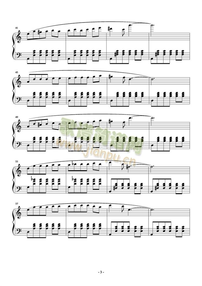 Les(钢琴谱)3