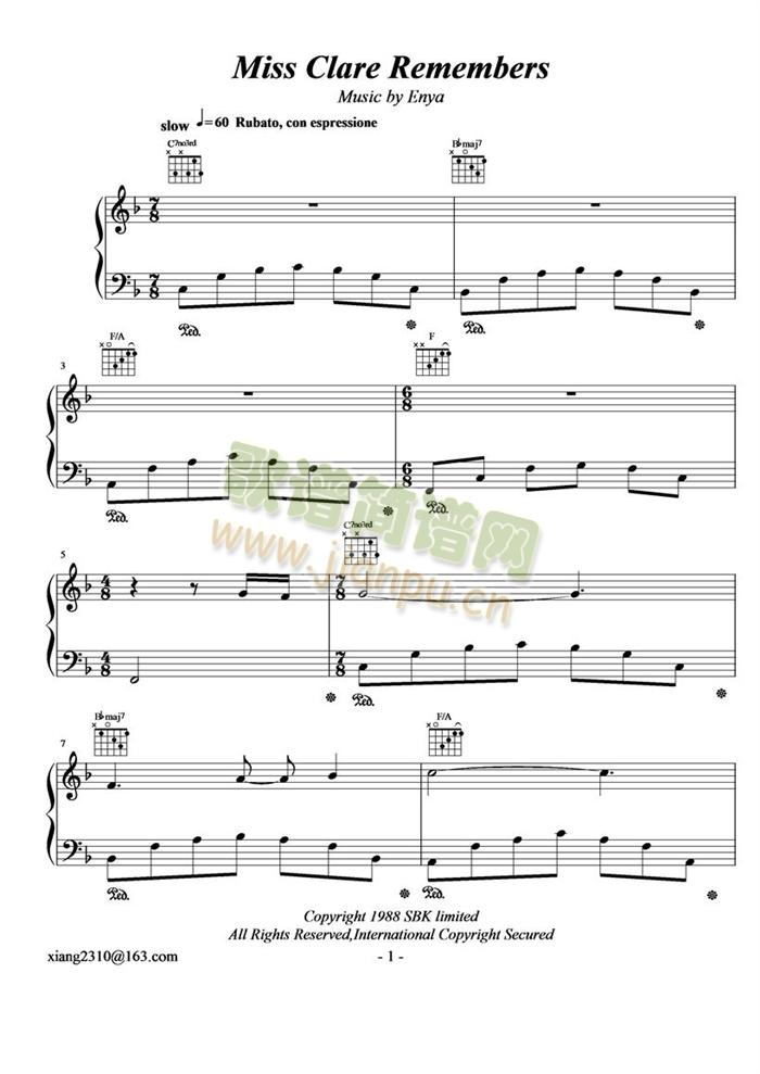 Miss(钢琴谱)1
