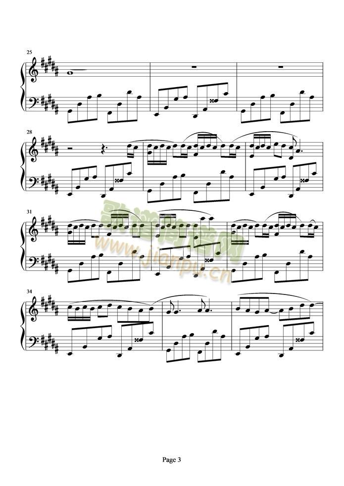 潜龙勿用(钢琴谱)3