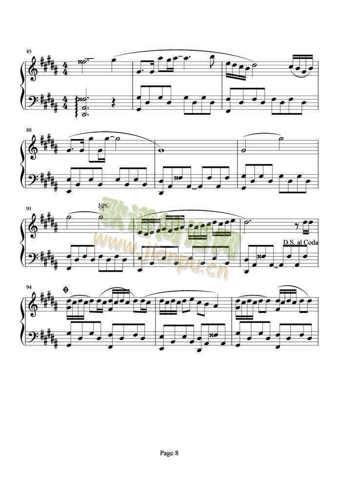 潜龙勿用(钢琴谱)8