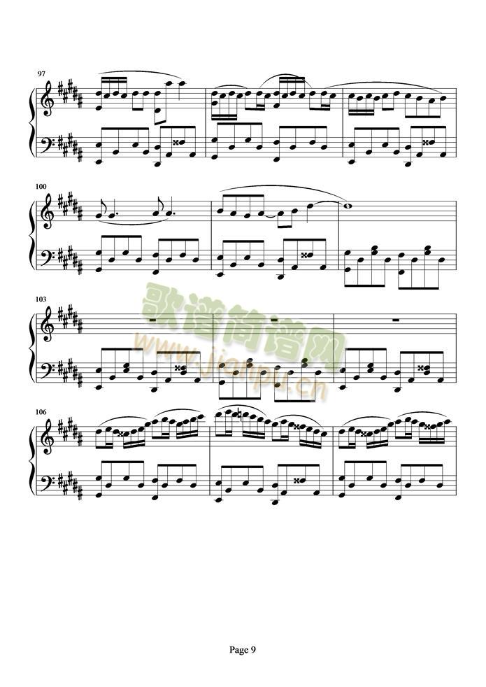 潜龙勿用(钢琴谱)9