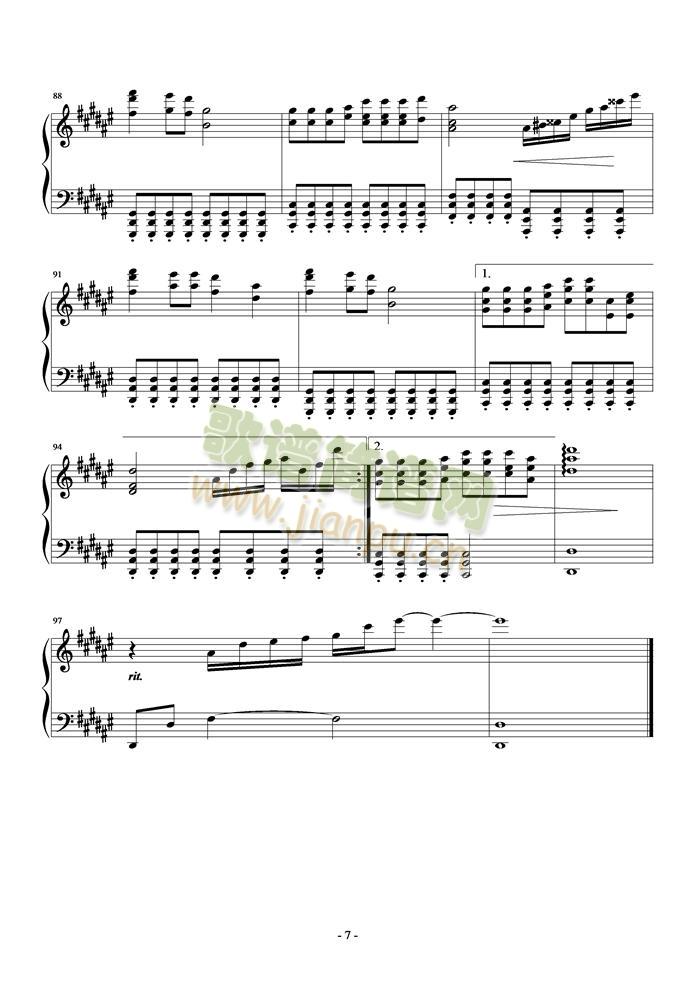 汤潮-狼爱上羊(钢琴谱)7