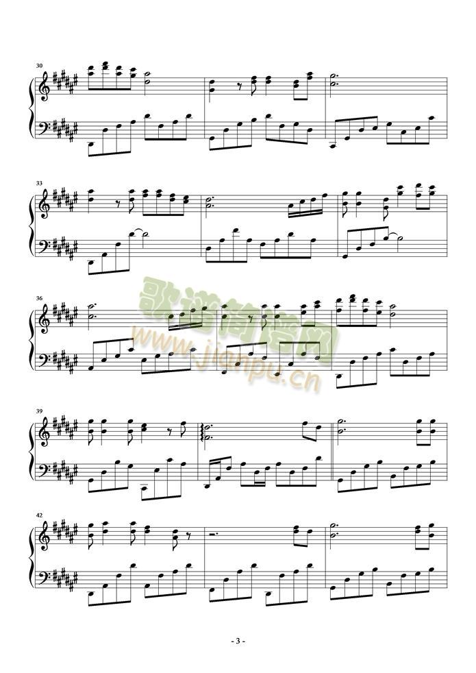 汤潮-狼爱上羊(钢琴谱)3