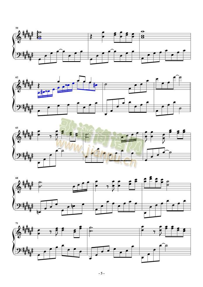 汤潮-狼爱上羊(钢琴谱)5