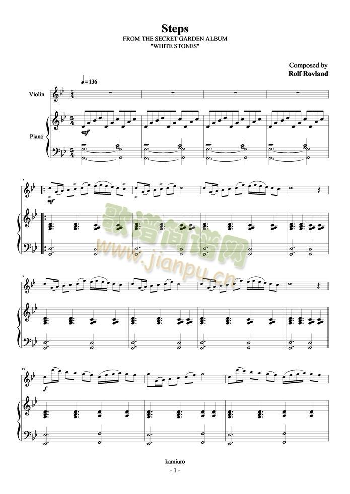 Steps(钢琴谱)1