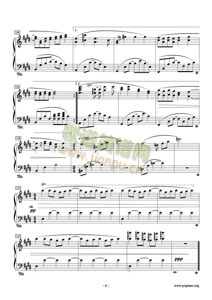 不可思议(钢琴谱)6