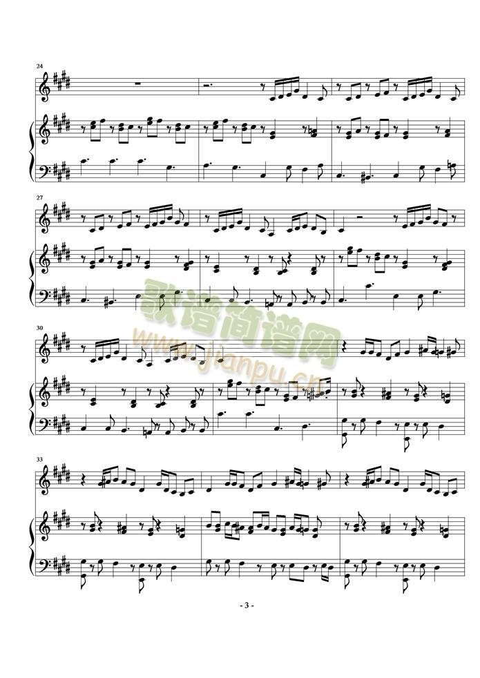 Hijo(钢琴谱)3