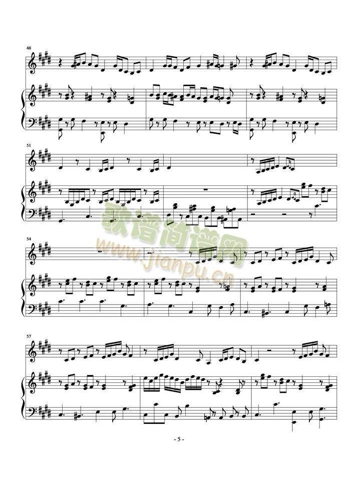 Hijo(钢琴谱)5