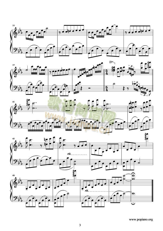 Bilitis(钢琴谱)3