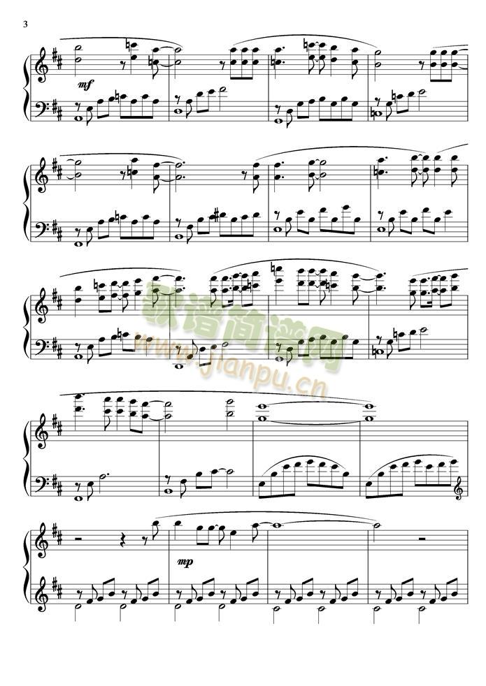 dream(钢琴谱)3