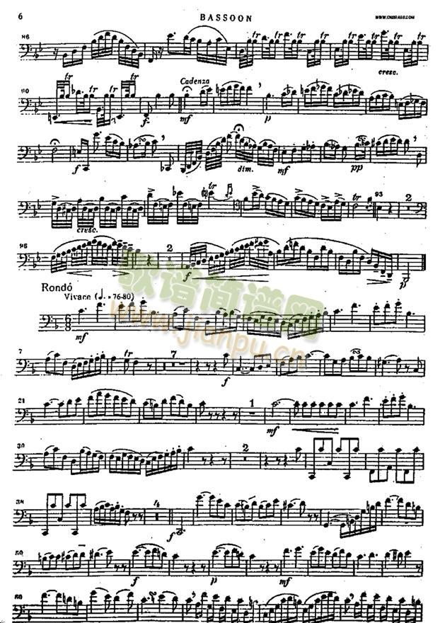 bassoon(钢琴谱)6