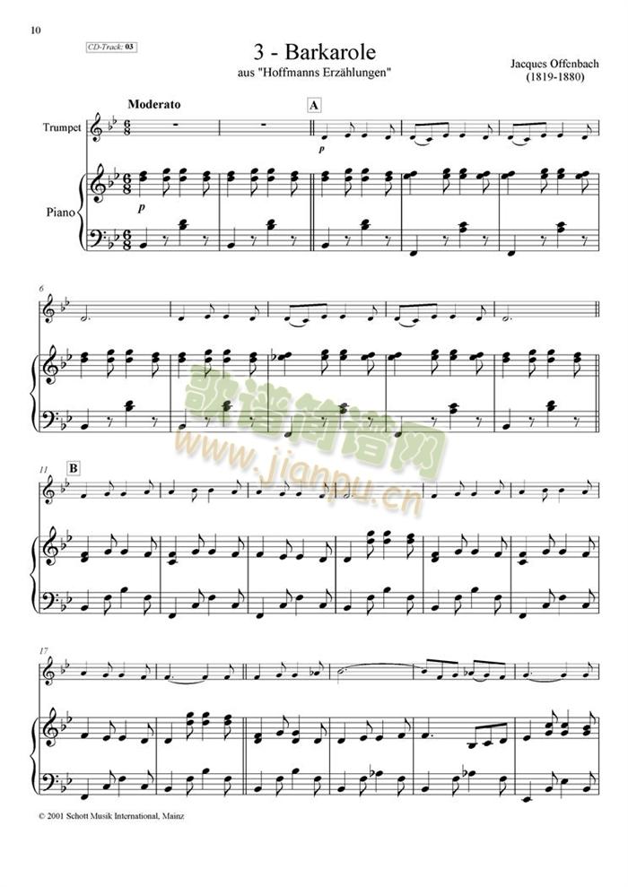 Barkarole(钢琴谱)1