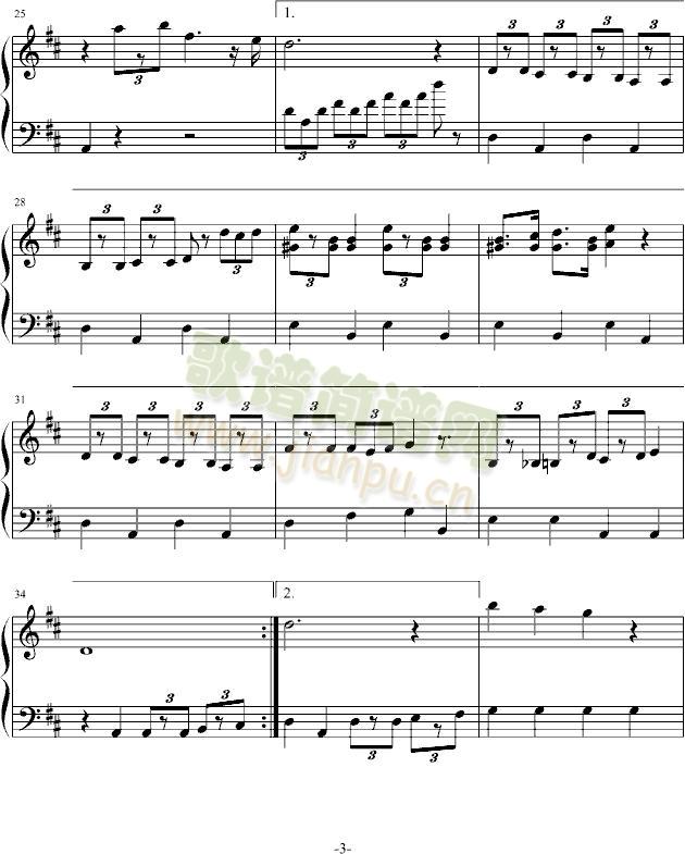 多啦A梦-主题曲(钢琴谱)3