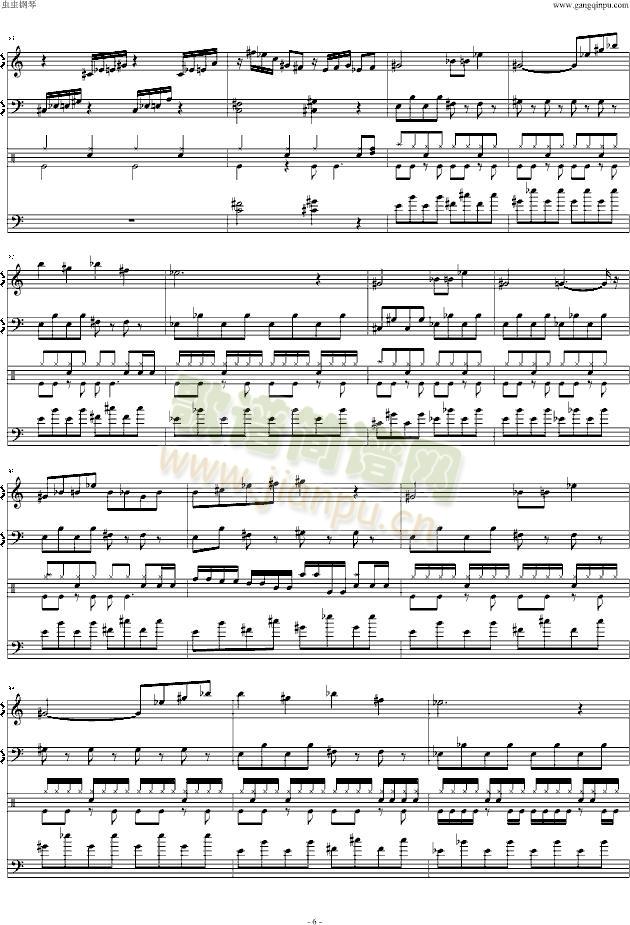 怀念东方之血+飘上月球不死之烟(钢琴谱)6