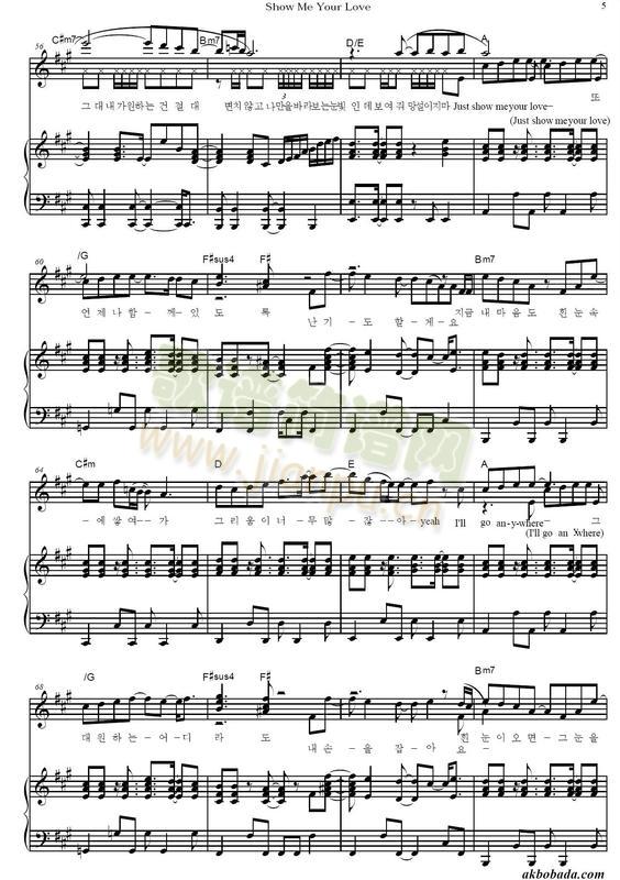 Show(钢琴谱)5