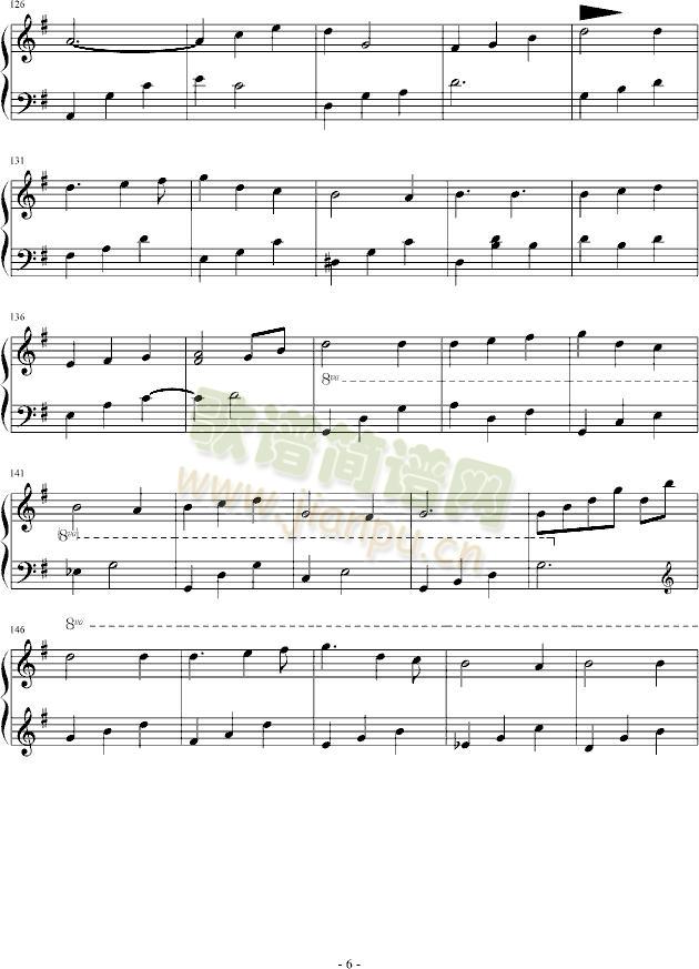 绿影迷踪(钢琴谱)6