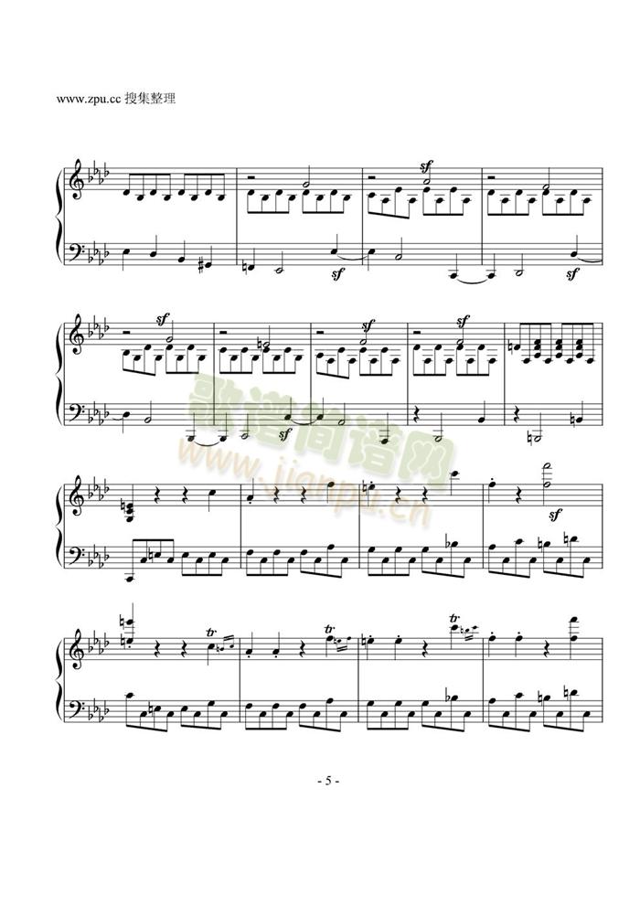 allegro(钢琴谱)5