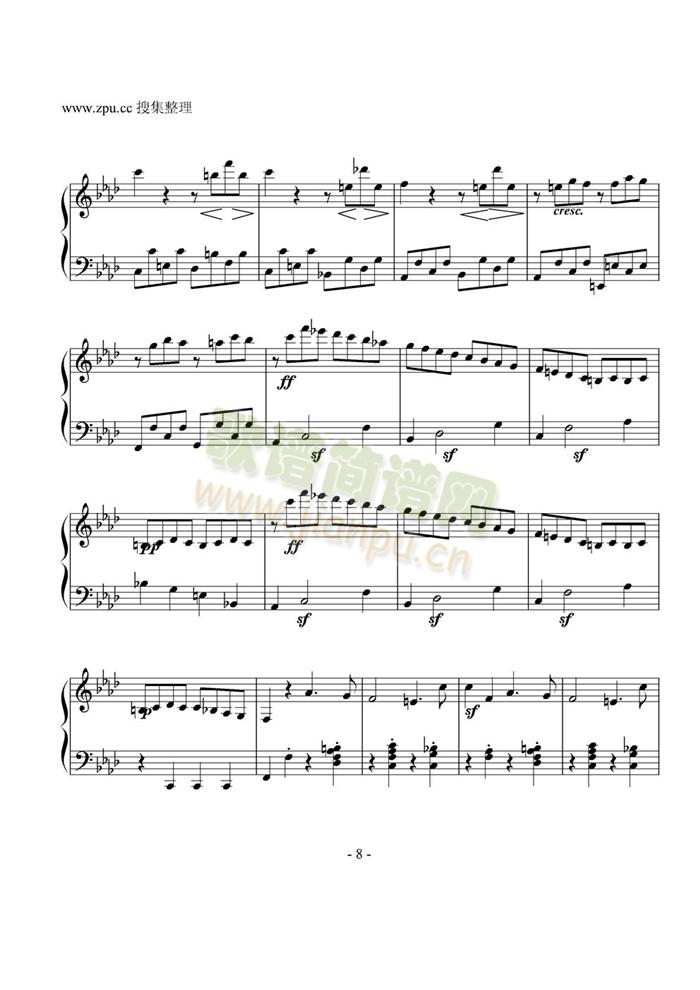 allegro(钢琴谱)8