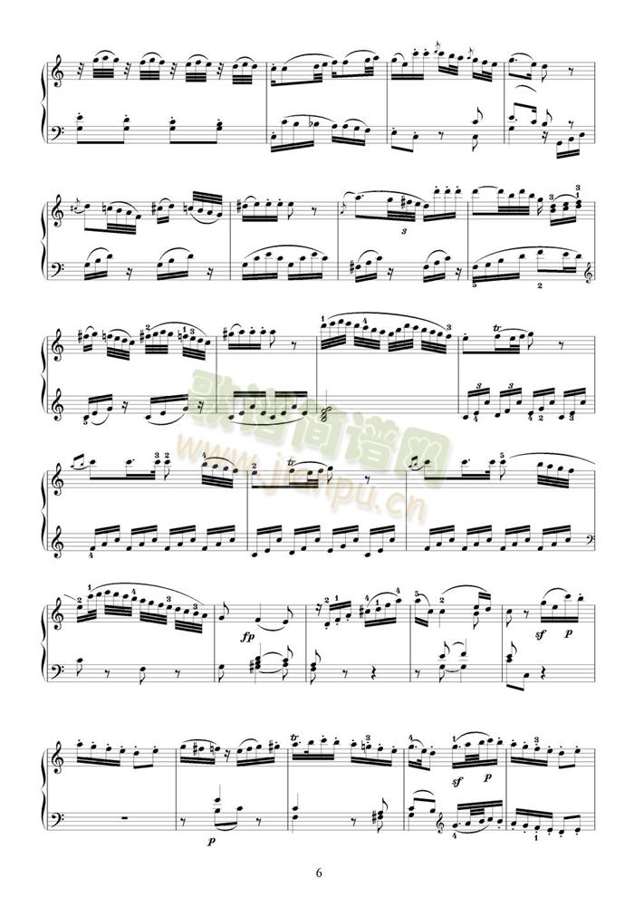 k330第一乐章(钢琴谱)6