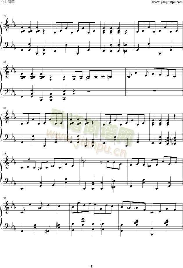 Black(钢琴谱)5